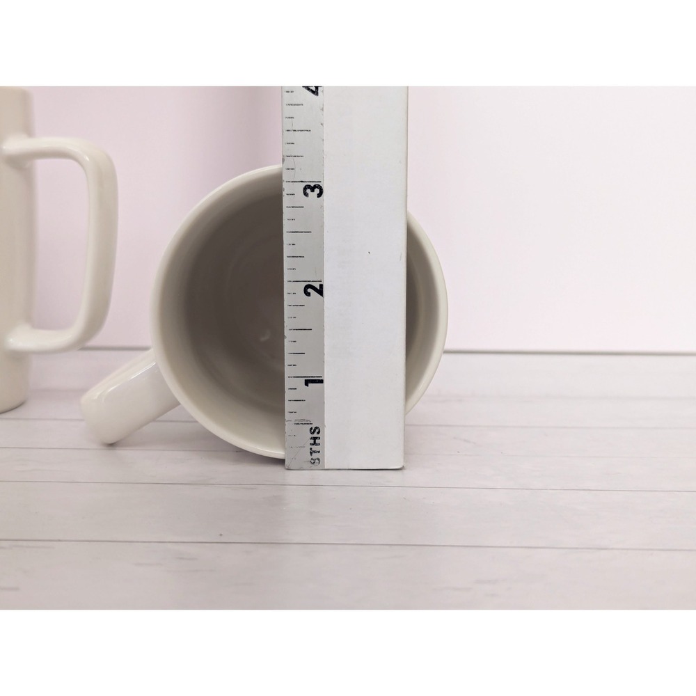 Starbucks 2017 Mermaid Logo White Ceramic Coffee Mug Cup 10.8oz Set of 2 EUC - Picture 7 of 8
